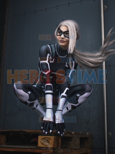 Black Cat Suit Spider-man: The Heist Black Cat Cosplay Costume Adult